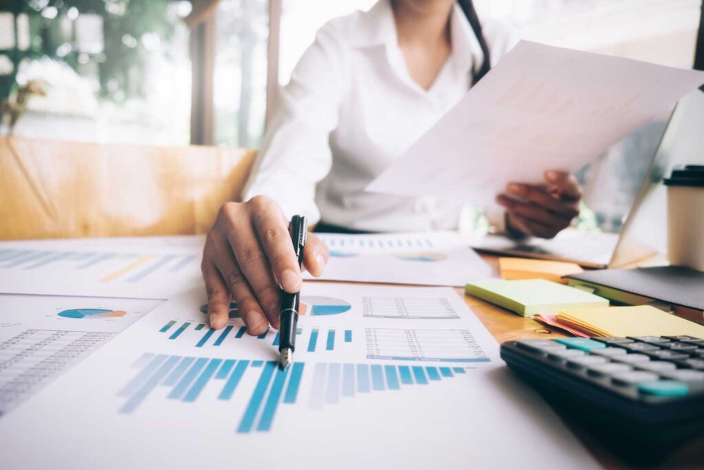 A consultant analyzing data